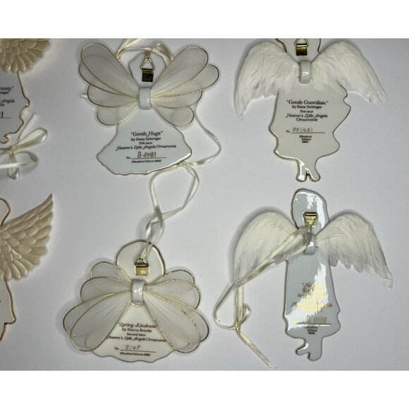 Bradford Edition Angel Christmas Ornaments LOT Heavens Little Angels Collection - Picture 2 of 8